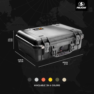 Foto 7 | Foto 7 | Funda Impermeable Case Pelican 1500 Con Espuma Negra - Venta Internacional.