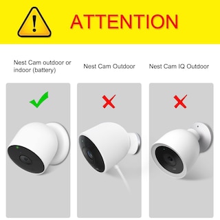 Foto 2 | Foto 2 | Funda De Silicona Para Nest Cam Outdoor/indoor 2021, Color Negro - Venta Internacional.