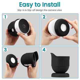 Foto 7 | Foto 7 | Funda De Silicona Para Nest Cam Outdoor/indoor 2021, Color Negro - Venta Internacional.