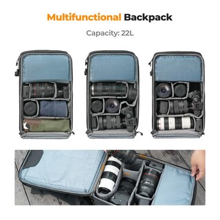 Foto 2 | Foto 2 | Funda Para Cámara K&f Concept 22l Con Funda Impermeable Para Fotógrafos - Venta Internacional.