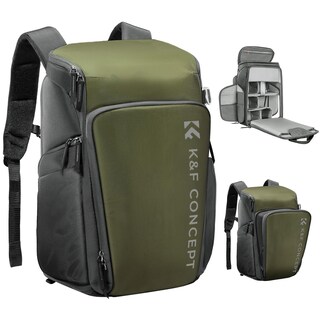 Foto 1 | Foto 1 | Mochila para Cámara K&f Concept Impermeable De 25 Litros Con Protector De Lluvia De 15.6 Pulgadas - Venta Internacional