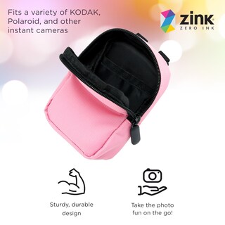 Foto 2 | Foto 2 | Funda Para Cámara Zink Soft Small Con Bolsillo De Papel Fotográfico, Color Rosa - Venta Internacional.