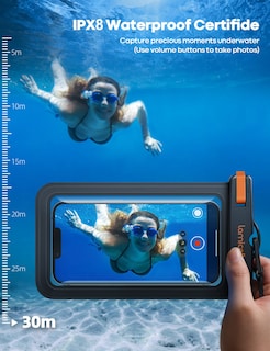 Foto 2 | Foto 2 | Funda Para Teléfono Lamicall, 2 Unidades, Impermeable, Para Teléfonos Móviles, Color Negro - Venta Internacional.