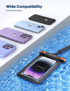 Foto 6 | Foto 6 | Funda Para Teléfono Lamicall, 2 Unidades, Impermeable, Para Teléfonos Móviles, Color Negro - Venta Internacional.