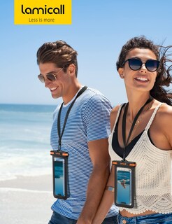 Foto 7 | Foto 7 | Funda Para Teléfono Lamicall, 2 Unidades, Impermeable, Para Teléfonos Móviles, Color Negro - Venta Internacional.