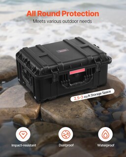 Foto 2 | Foto 2 | Funda Rígida Resistente A La Intemperie Vevor Con Ruedas Y Asas (57 X 45 X 28 Cm) - Venta Internacional.