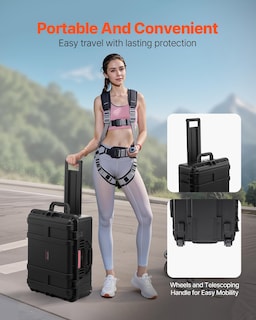 Foto 6 | Foto 6 | Funda Rígida Resistente A La Intemperie Vevor Con Ruedas Y Asas (57 X 45 X 28 Cm) - Venta Internacional.