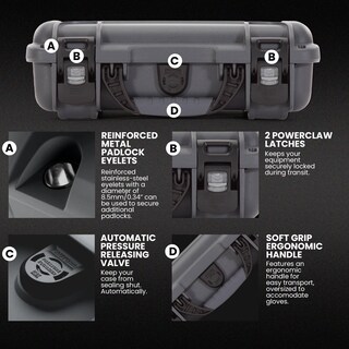 Foto 5 | Foto 5 | Funda Rígida Nanuk 909 Graphite Ip67 Impermeable Y A Prueba De Golpes - Venta Internacional.