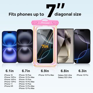 Foto 5 | Foto 5 | Funda Impermeable Procase Para Iphone Y Galaxy De 7 Pulgadas Paquete De 2 - Venta Internacional.