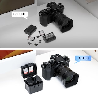 Foto 4 | Foto 4 | Organizador De Baterías Para Cámara Jjc Portable Para Canon Nikon Sony - Venta Internacional.