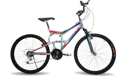 Bicicleta Montaña Black Panther Terra Rodada 26 Doble Suspension 18 Velocidades color Azul