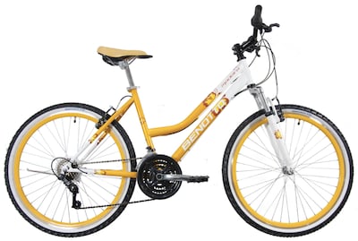 Foto 1 | Foto 1 | Bicicleta Benotto Mtb Madeira color Anaranjado R26 21v Mujer Suspensión Delantera