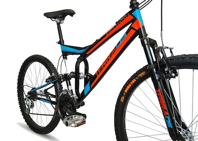 Foto 3 | Foto 3 | Bicicleta Montaña Black Panther Terra Rodada 26 Doble Suspensión 18 Velocidades color Rojo