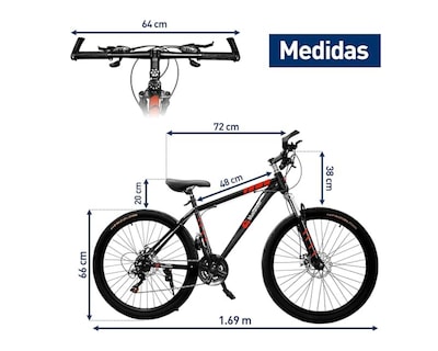 Foto 2 | Foto 2 | Bicicleta de Montaña R26 Bluelander Roja
