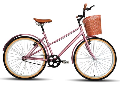 Foto 1 | Foto 1 | Bicicleta Black Panther Vecchio con Canasta R26 Rosa para Dama