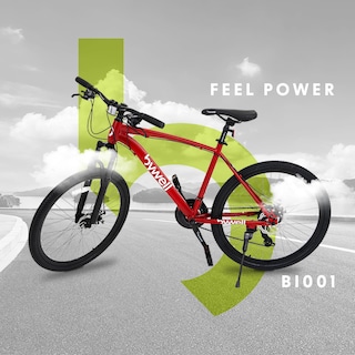 Foto 5 | Foto 5 | Bicicleta de Montaña Bywell Rodada 26″ de 24 Velocidades Rojo