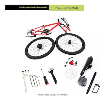 Foto 2 | Foto 2 | Bicicleta de Montaña Bywell Shimano Velocidad 21 Rodada 29 Rojo y Negro