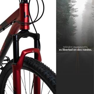 Foto 6 | Foto 6 | Bicicleta de Montaña Bywell Shimano Velocidad 21 Rodada 29 Rojo y Negro