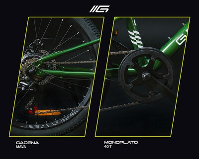Foto 3 | Foto 3 | Bicicleta Rimo 24' Verde