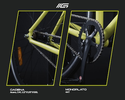 Foto 3 | Foto 3 | Bicicleta Fixie Amarillo 51