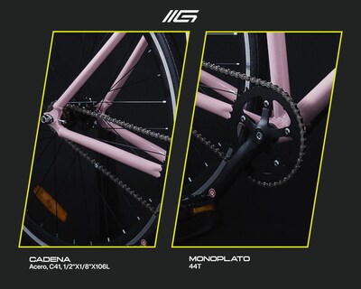 Foto 3 | Foto 3 | Bicicleta Fixie Rosa 51