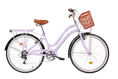 Foto 1 | Foto 1 | Apache Bicicleta Urbana Glam 6 Vel Con Canastilla R 26 Lila