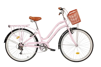 Foto 1 | Foto 1 | Apache Bicicleta Urbana Glam 6 Vel Con Canastilla R 26 Rosa Claro
