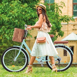 Foto 4 | Foto 4 | Bicicleta Urbana R26 Vintage Con Canastilla Retro Clásica