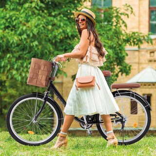 Foto 4 | Foto 4 | Bicicleta Urbana R26 Vintage Con Canastilla Retro Clásica