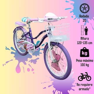 Foto 2 | Foto 2 | Bicicleta Gosa R20 Dolly C/luz Y Sonido Morada
