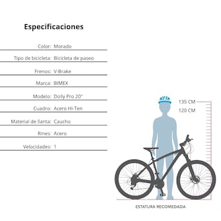 Foto 5 | Foto 5 | Bicicleta Gosa R20 Dolly C/luz Y Sonido Morada