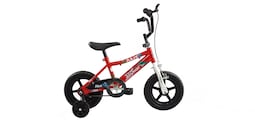 Bicicleta Jaguar Alux Rodada 12 Color Rojo Con Ruedas Estabilizadoras