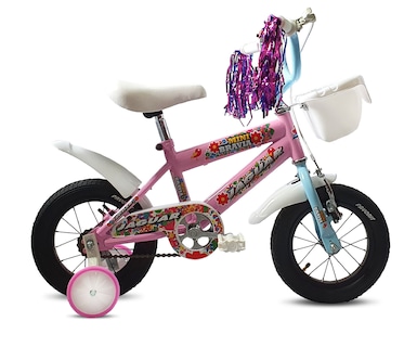 Foto 1 | Foto 1 | Bicicleta Jaguar Mini Bravia Rodada 12 Color Rosa Con Llantas Inflables Y Canasta