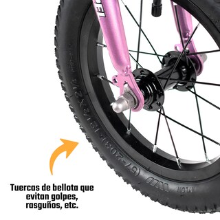 Foto 8 | Foto 8 | Bicicleta Gospel YS749-1 color Rosa R12 Infantil Balance Equilibrio