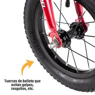 Foto 8 | Foto 8 | Bicicleta Gospel YS751 color Rojo R12 Infantil Balance Equilibrio