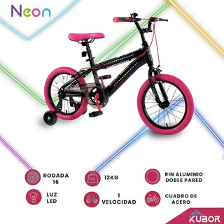 Foto 3 | Foto 3 | Bicicleta Infantil Rodada 16 Kubor Rosa