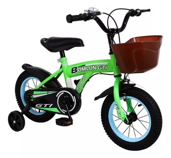 Foto 1 | Foto 1 | Bicicleta Entrenadora Para Niños Aeiou Qk-05 Campana R20 Verde