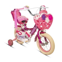 Bicicleta Infantil R12 Morada Canastilla Anfora Portamuñecas