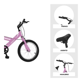 Foto 4 | Foto 4 | Bicicleta Infantil Monk Starbike R16 Rosa