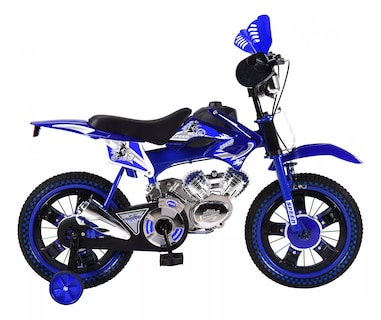Foto 2 | Foto 2 | Bicicleta Entrenadora Niños Aeiou Baj-15005 R16 Motocross Azul