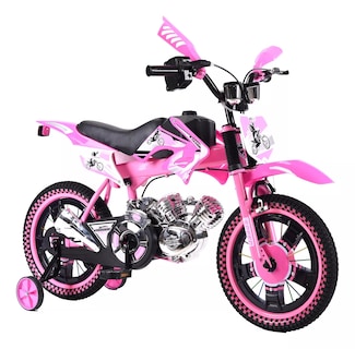 Foto 1 | Foto 1 | Bicicleta Entrenadora Niños Aeiou Baj-15005 R16 Motocross Rosa