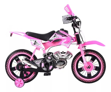 Foto 2 | Foto 2 | Bicicleta Entrenadora Niños Aeiou Baj-15005 R16 Motocross Rosa
