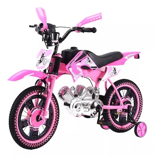 Foto 3 | Foto 3 | Bicicleta Entrenadora Niños Aeiou Baj-15005 R16 Motocross Rosa