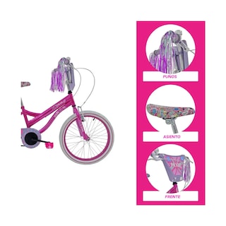 Foto 4 | Foto 4 | Bicicleta Infantil Monk Shaini Rodada 20 Para Niñas