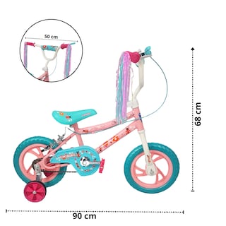 Foto 7 | Foto 7 | Bicicleta Infantil Niñas R12 Ruedas Auxiliares Goma Unibike -ohlala