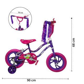 Foto 7 | Foto 7 | Bicicleta Infantil Niñas R12 Ruedas Auxiliares Goma Unibike - Spring