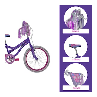 Foto 4 | Foto 4 | Bicicleta Infantil Monk Shaini Rodada 20 Para Niñas