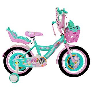 Foto 1 | Foto 1 | Bicicleta Infantil Niñas R-16 Portamuñecas Ruedas Auxiliares Verde