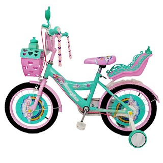 Foto 3 | Foto 3 | Bicicleta Infantil Niñas R-16 Portamuñecas Ruedas Auxiliares Verde