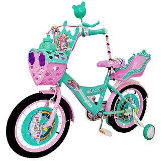 Foto 4 | Foto 4 | Bicicleta Infantil Niñas R-16 Portamuñecas Ruedas Auxiliares Verde